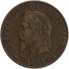 Avers : tête laurée de Napoléon III à gauche