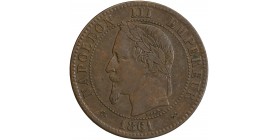 Avers : tête laurée de Napoléon III à gauche