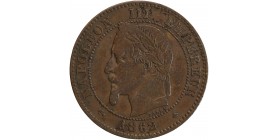 Avers : tête laurée de Napoléon III à gauche