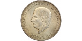 Avers : portrait de Miguel Hidalgo et Costilla à gauche