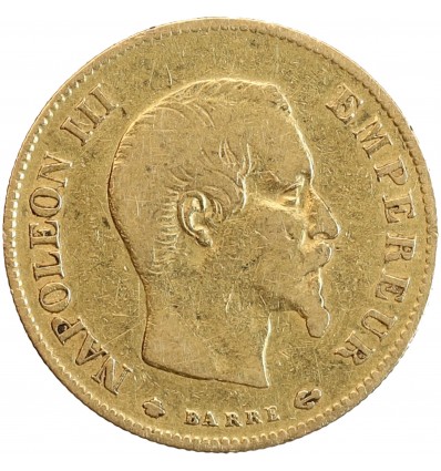 10 Francs Napoléon III - Tête Nue