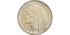 500 Lires 700 Ans de la Naissance de Dante - Italie Argent