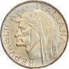 500 Lires 700 Ans de la Naissance de Dante - Italie Argent
