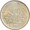 500 Lires 700 Ans de la Naissance de Dante - Italie Argent