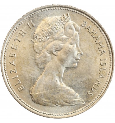 50 Cents Elisabeth II - Bahamas Argent