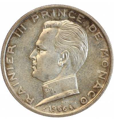 Avers : tête à gauche du Prince Rainier III