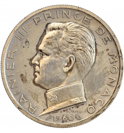 Avers : tête à gauche du Prince Rainier III