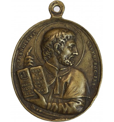 Médaille Religieuse en Laiton - Saint François Xavier