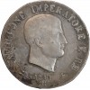 5 Lires Napoléon Impérator - Italie Argent - Occupation Française
