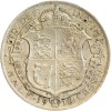Revers : écu couronné du Royaume-Uni