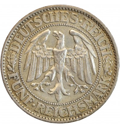5 Reichsmark - Allemagne Argent - République de Weimar