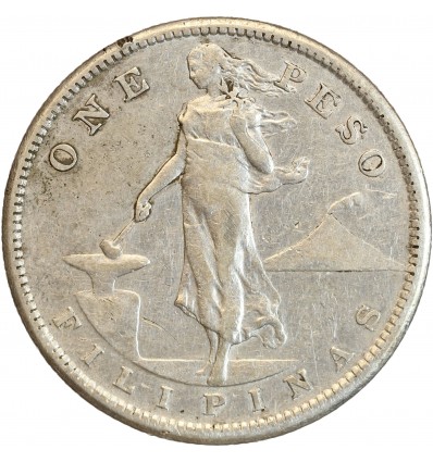 1 Peso - Administration Américaines -Philippines Argent