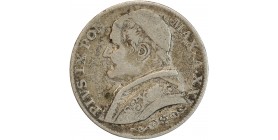 2 lires Pie IX - Vatican Argent