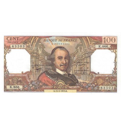 Avers : buste de Pierre Corneille d'après un dessin de Lebrun