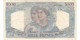1000 Francs Minerve et Hercule