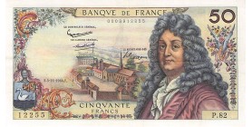 Avers : Racine à droite et l'abbaye de Port Royal des Champs