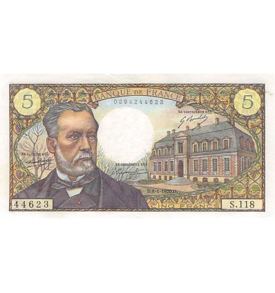 Avers : buste de Louis Pasteur, à droite l'Institut Pasteur