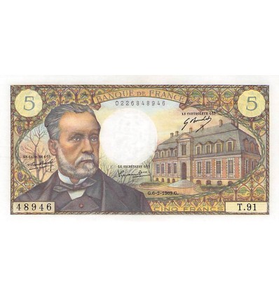 Avers : buste de Louis Pasteur, à droite l'Institut Pasteur