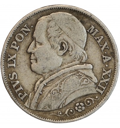 2 Lires Pie IX - Vatican Argent