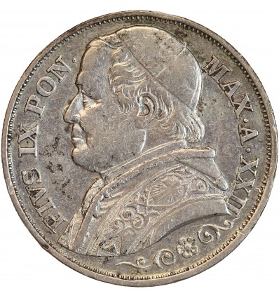 2 Lires Pie IX - Vatican Argent