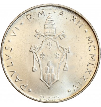 500 Lires Paul VI - Vatican Argent - Etats Pontificaux