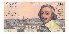 Avers : le cardinal de Richelieu avec le Palais Royal en fond