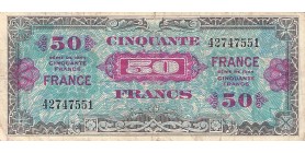 Avers : valeur en lilas sur fond vert