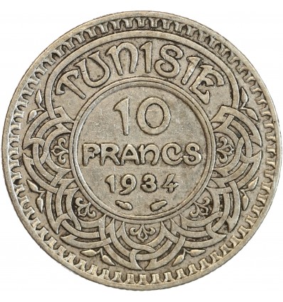 10 Francs - Tunisie Argent