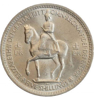 Avers : la reine Elisabeth II à cheval
