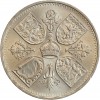 Revers : couronne encadrée par les écus d'Angleterre, d'Irlande et d'Ecosse