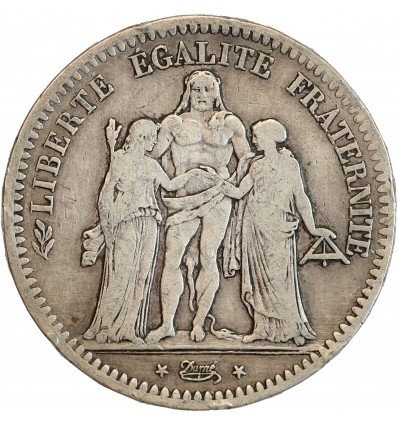 5 Francs Hercule Deuxième République