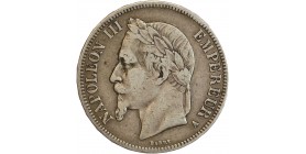 5 Francs Napoléon III Tête Laurée Second Empire