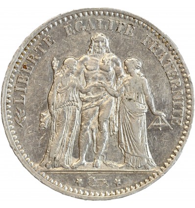 5 Francs Hercule Troisième République