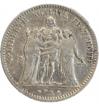 5 Francs Hercule Troisième République