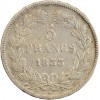5 Francs Louis Philippe Ier Tête Laurée Tranche En Relief