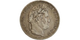 5 Francs Louis-Philippe Ier Tête Laurée Tranche En Relief