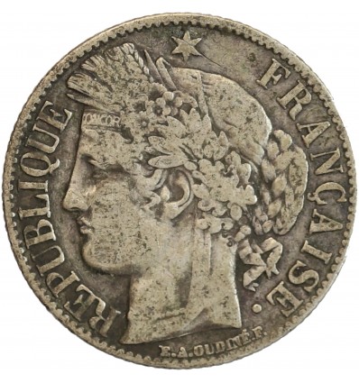 1 Franc Cérès Troisième République