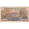 Avers : voilier "La Boudeuse" à gauche et Louis Antoine de Bougainville à droite