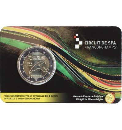 2 Euros Belgique Coincard Flamande - Circuit de SPA