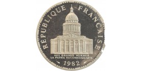 100 Francs Panthéon Piéfort en Argent