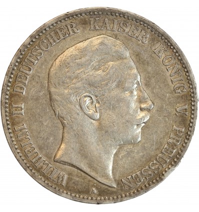 Avers : portrait à droite de Guillaume II de Prusse