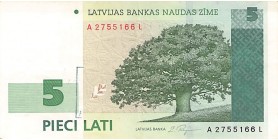 5 Lati Lettonie 2001