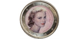 2 Euros Colorisée - Grace Kelly