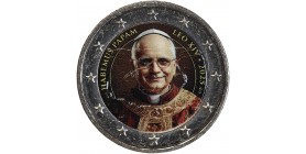 2 Euros Colorisée - Le Pape Léon