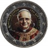 2 Euros Colorisée - Le Pape Léon