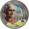 2 Euros Colorisée - Le Pape Léon