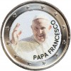 2 Euros Colorisée - Pape François