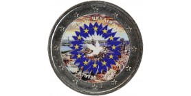 2 Euros Colorisée - Lettonie Le Tournesol