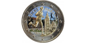 2 Euros Colorisée - Slovaquie Le Marathon