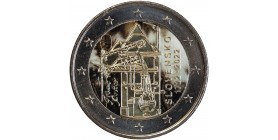 2 Euros Colorisée - Slovaquie - Machine à Vapeur